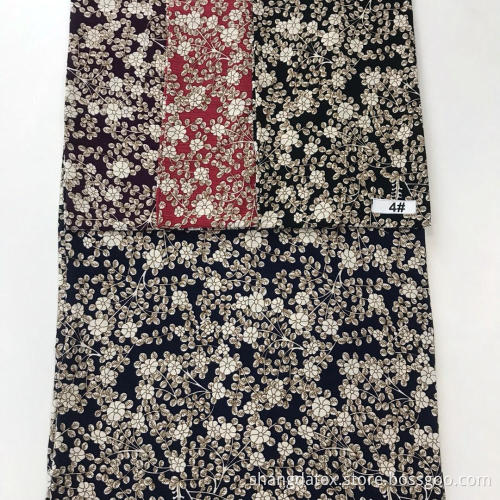 Small Flower Design Rayon Crepe Screen Print Fabric